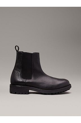 بوت / نیم بوت مشکی مردانه پاشنه ضخیم Calvin Klein - کد 862754878