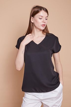 بلوز مشکی زنانه ساده Jument - کد 685594792