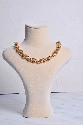 گردنبند استیل ( فولاد ) طلائی زنانه استیل (فولاد) shiva accessorie - کد 845378215