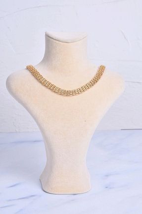گردنبند استیل ( فولاد ) طلائی زنانه استیل (فولاد) shiva accessorie - کد 822526560