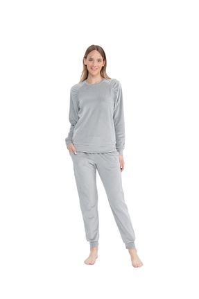 ست لباس راحتی خاکی زنانه ساده U.S. Polo Assn. - کد 862765445