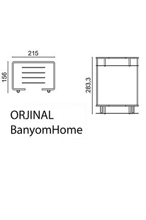 آویز حمام طوسی ÇELİK BANYO - کد 112825327