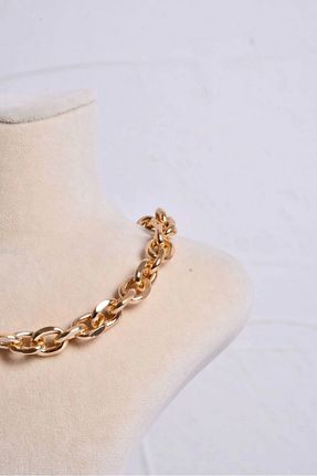 گردنبند استیل ( فولاد ) طلائی زنانه استیل (فولاد) shiva accessorie - کد 845378215