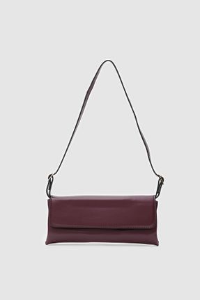 کیف دوشی زرشکی زنانه چرم مصنوعی Shule Bags - کد 862775751