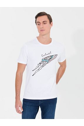 تیشرت سفید مردانه اسلیم فیت Cacharel - کد 862770258