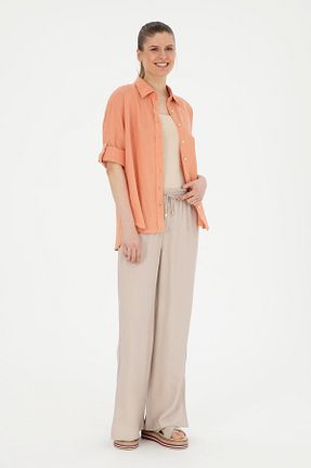 شلوار بژ زنانه بافتنی U.S. Polo Assn. - کد 832520458