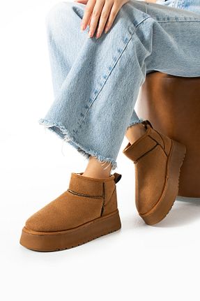 بوت / نیم بوت قهوه ای زنانه جیر Gökçe Shoes - کد 862782674