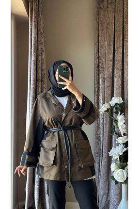 کت خاکی زنانه گشاد MISEY BOUTIQUE - کد 862782994