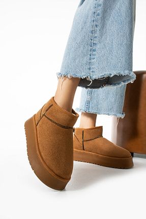 بوت / نیم بوت قهوه ای زنانه جیر Gökçe Shoes - کد 862782674