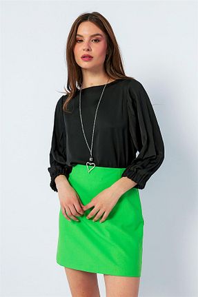 دامن سبز زنانه مخلوط پلی استر Green & Country - کد 735125082