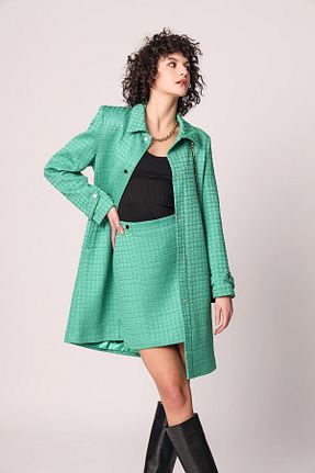 دامن سبز زنانه مخلوط پلی استر Green & Country - کد 661691334