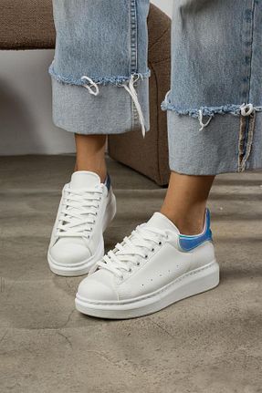 کفش اسنیکر سفید زنانه چرم مصنوعی ShoeTek - کد 764376120