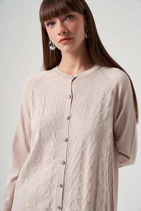 رویه حجاب بژ زنانه پنبه پلی استر Nuss - کد 862797986