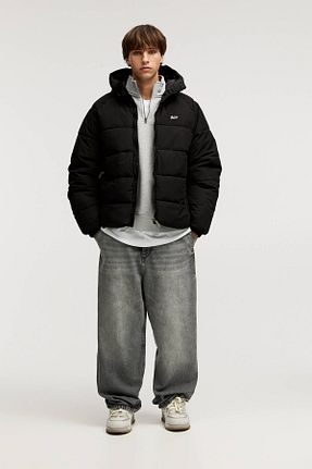 کاپشن مشکی مردانه رگولار Pull & Bear - کد 862796695