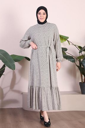 لباس سایز بزرگ طوسی زنانه ویسکون Ferace - کد 790487888