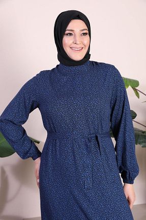 لباس سایز بزرگ آبی زنانه ویسکون Ferace - کد 790487886
