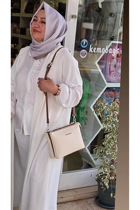 کیف دوشی بژ زنانه چرم مصنوعی Kemo Bags - کد 839648716
