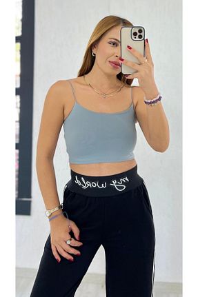 بلوز آبی زنانه ساده İrka Moda - کد 861061384