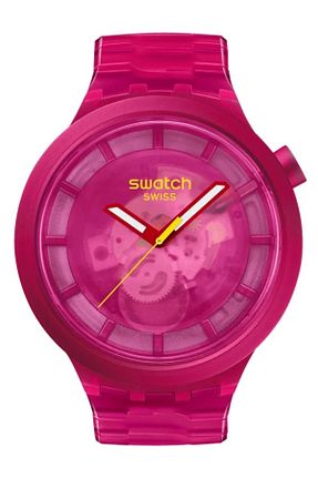 ساعت مچی صورتی زنانه 46-50 میلی متر Swatch - کد 845828458