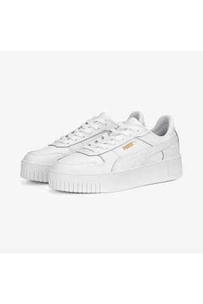 کفش اسنیکر سفید زنانه بند دار Puma - کد 458838988