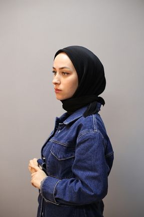 روسری مشکی پلی استر Akel - کد 860661452