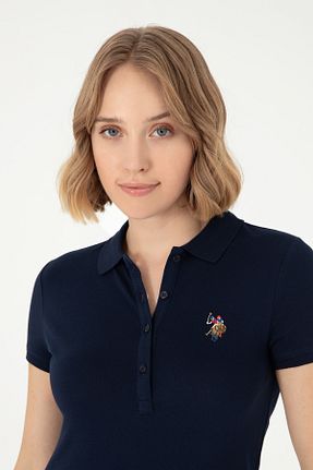 پولوشرت سرمه ای زنانه پارچه U.S. Polo Assn. - کد 849957696