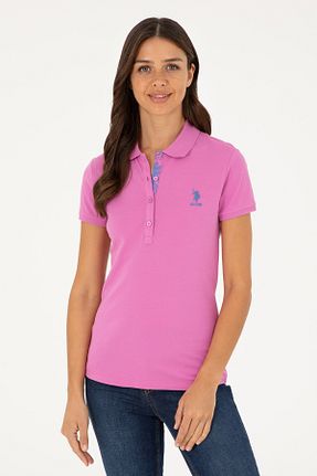 پولوشرت صورتی زنانه پارچه U.S. Polo Assn. - کد 844506425