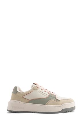 کفش اسنیکر بژ زنانه بند دار U.S. Polo Assn. - کد 862896127