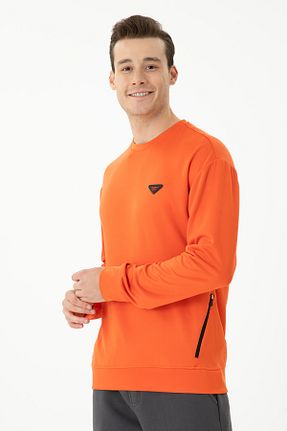 سوئیشرت نارنجی مردانه ساده U.S. Polo Assn. - کد 834785845