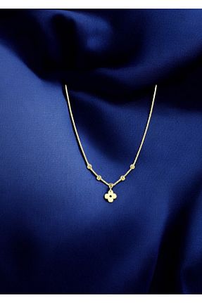 گردنبند طلا نارنجی زنانه 14 عیار MİNİMAL - کد 862901793