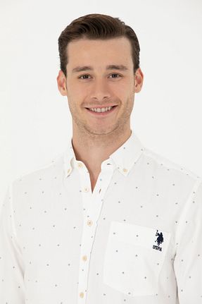 پیراهن نباتی مردانه یقه پیراهنی U.S. Polo Assn. - کد 834786302