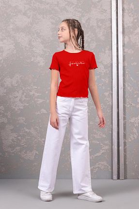 بادی قرمز بچه گانه یقه دوچرخه DMB KİDS - کد 838162265