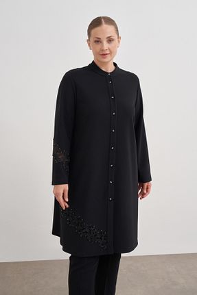 رویه حجاب مشکی زنانه مخلوط پلی استر Aker - کد 862921954