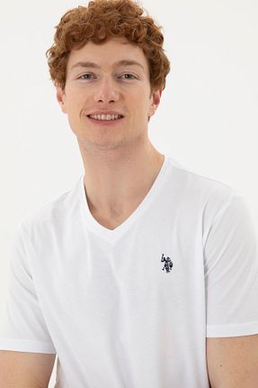 تیشرت سفید مردانه رگولار U.S. Polo Assn. - کد 859187711