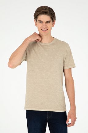 تیشرت خاکی مردانه رگولار U.S. Polo Assn. - کد 857648965