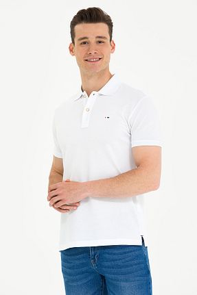 پولوشرت سفید مردانه پارچه U.S. Polo Assn. - کد 839586485