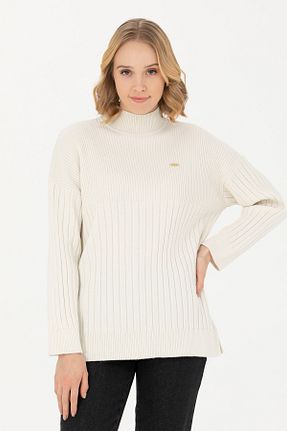 پلیور بژ زنانه ساده U.S. Polo Assn. - کد 840021279