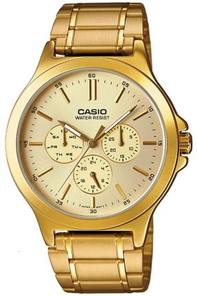 ساعت مچی طلائی مردانه 41-45 میلی متر Casio - کد 6059429