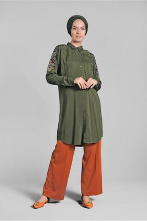شلوار حجاب نارنجی زنانه مخلوط پلی استر TRENDTESETTÜR - کد 86585423