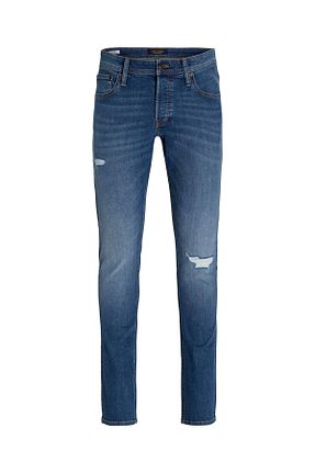 شلوار جین سرمه ای مردانه پارچه Jack & Jones - کد 848180562