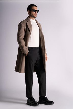 شلوار مشکی مردانه الاستان - ویسکون - پلی استر BRACCAS - کد 798084423