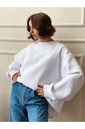 سوئیشرت نباتی زنانه ساده COMBİNE MİCHAİL - کد 862548017