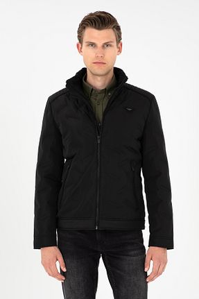 کاپشن مشکی مردانه Fitted U.S. Polo Assn. - کد 863059380