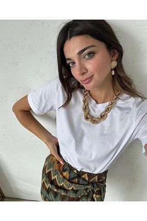 گردنبند جواهر رنگی زنانه روکش طلا Koprinaco - کد 773735253