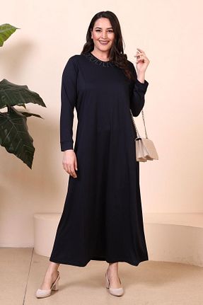 لباس سایز بزرگ سرمه ای زنانه ویسکون Ferace - کد 665124168