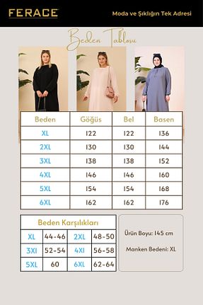 لباس سایز بزرگ سرمه ای زنانه Aerobin Ferace - کد 681196248