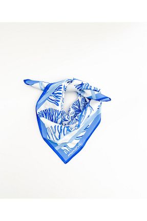 دستمال گردن آبی زنانه پلی استر bufidik - کد 863098969