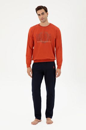 ست لباس راحتی نارنجی مردانه ساده U.S. Polo Assn. - کد 863097155