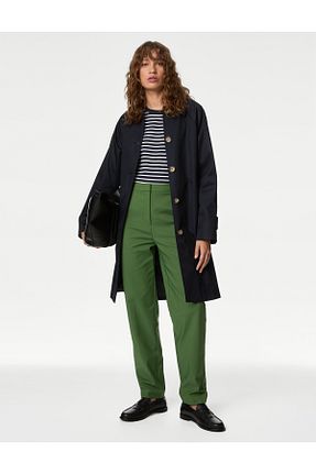 شلوار سبز زنانه پنبه ای Marks & Spencer - کد 814960179