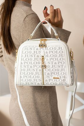 کیف دوشی سفید زنانه Just Polo - کد 863113418